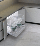 4 Sides Round  Wire Drawer Basket.