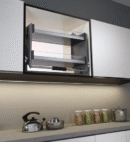 Tempered Glass  Adjustable Pull  Down Basket