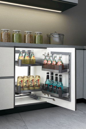 Tempered Glass  Mini Pantry Unit