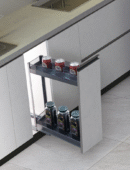 Tempered Glass  Slim Bottle Two  Rows Pull Out