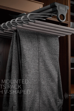 Top Mounted Pants Rack with V-Shaped