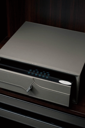 Leather Drawer with Password