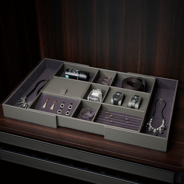 Retractable Leather Sorting Box