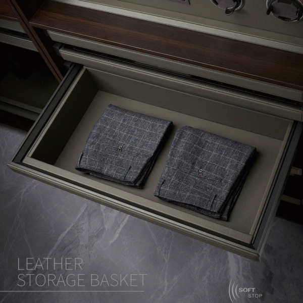 Leather Storage Basket