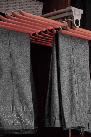 Top Mounted Pants Rack with Two-Rows