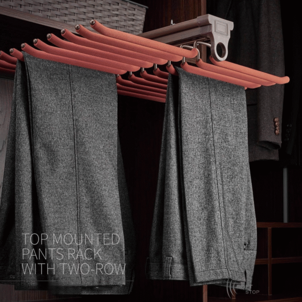 Top Mounted Pants Rack with Two-Rows