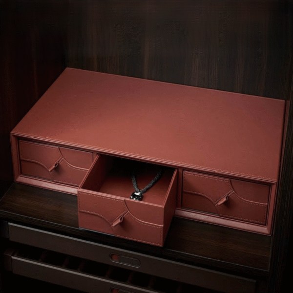 Leather Triple Draw Combination